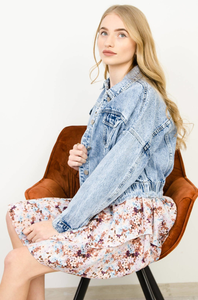 JASNO NIEBIESKA JEANSOWA BOMBERKA