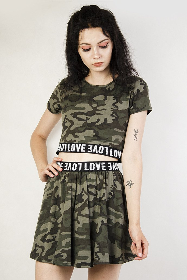 Komplet moro z gumą i napisem