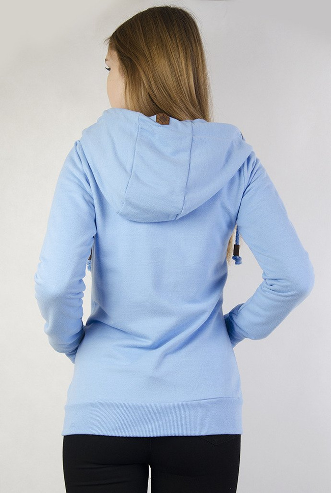 Jasnoniebieska bluza z kapturem