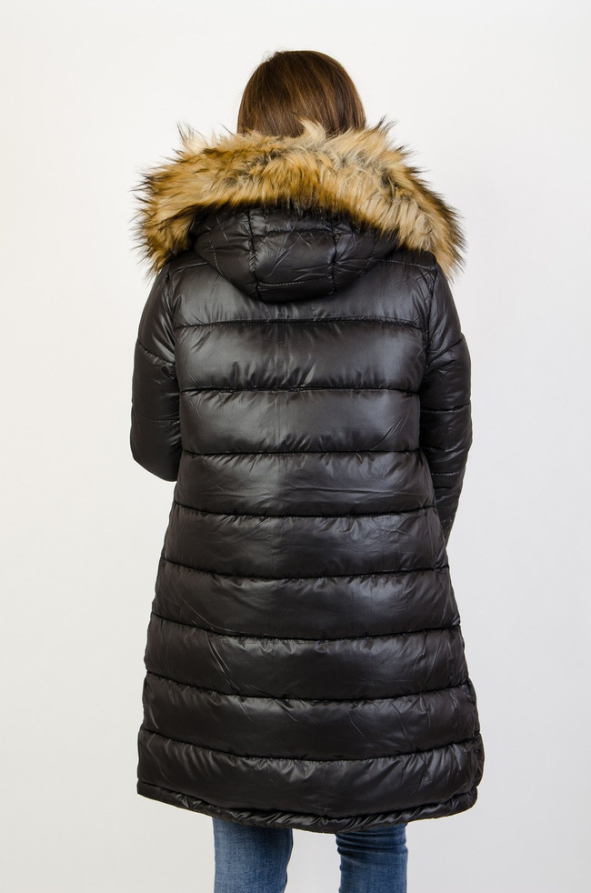 Zielono-czarna dwustronna kurtka 