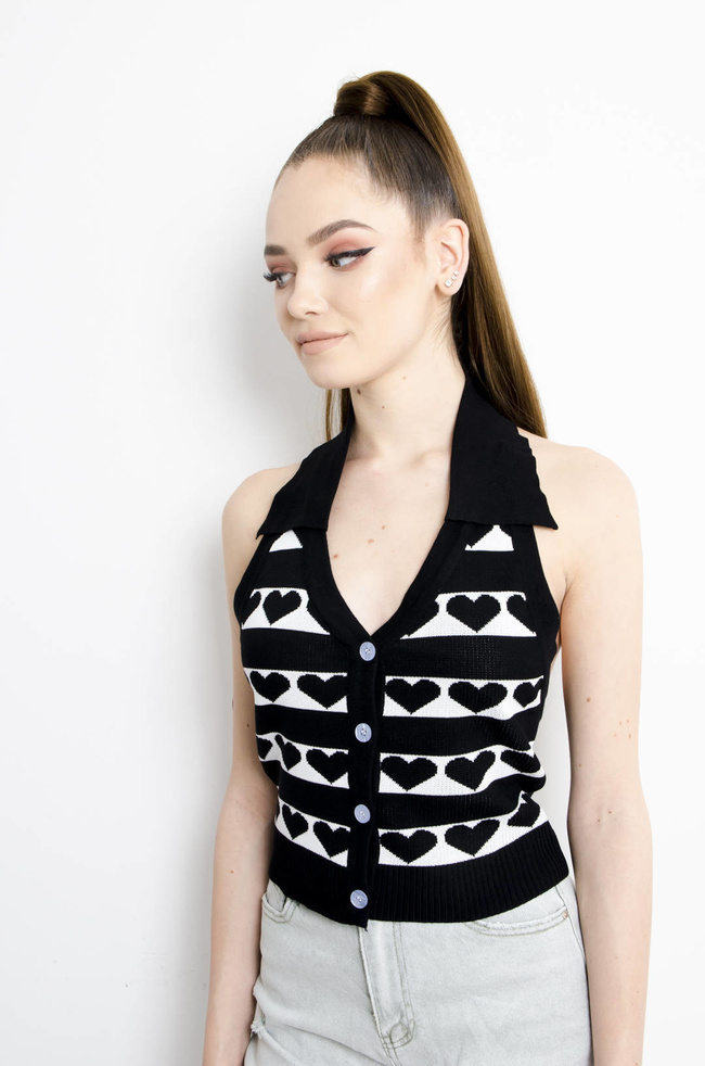 TOP SWETERKOWY W SERDUKSZKA