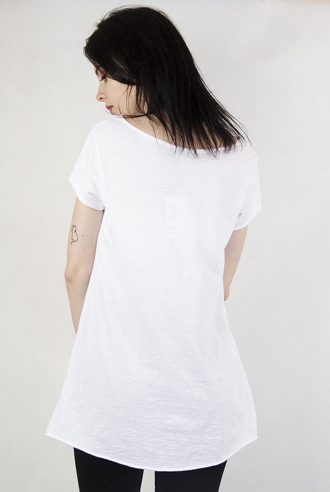 Biała bluzka z sercem i napisem