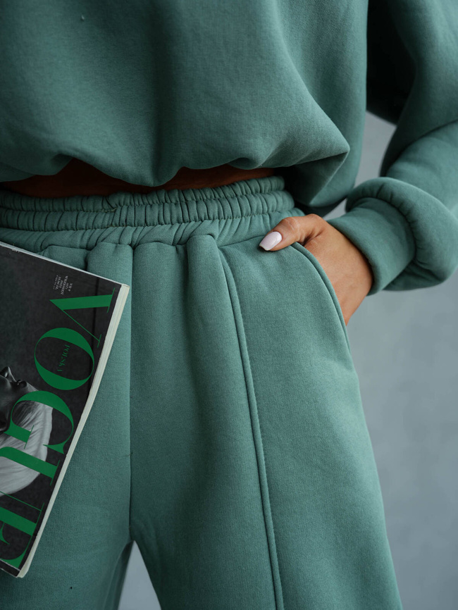 KOMPLET DRESOWY BLUZA+ SPODNIE- ZIELONY