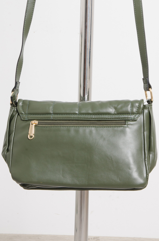 TOREBKA LISTONOSZKA Z OZDOBNYMI PRZESZYCIAMI- ZIELONA