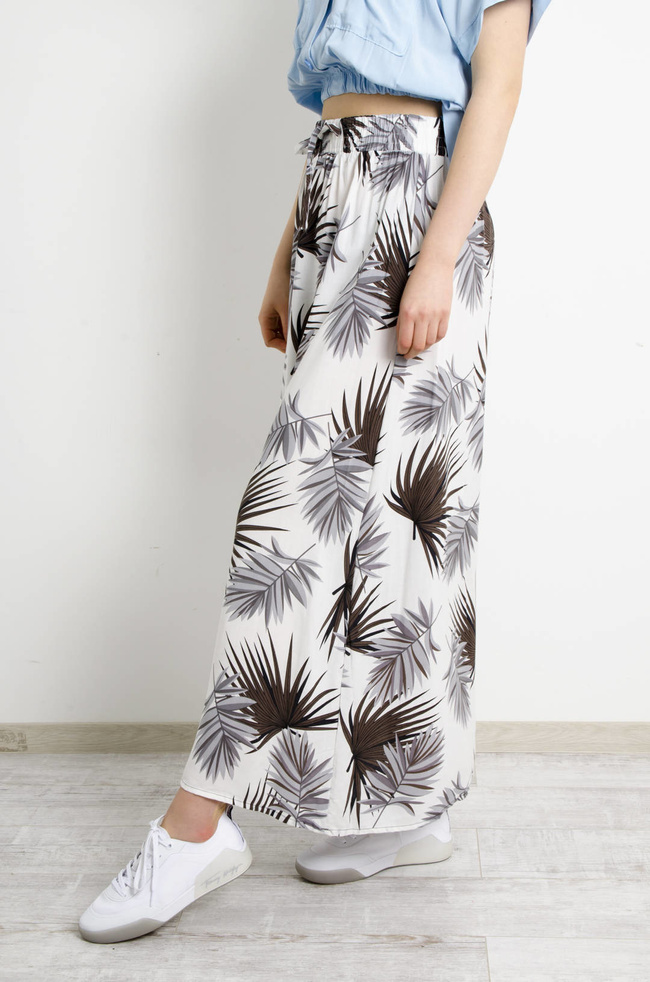 SPÓDNICA WZORZYSTA MAXI- BIAŁA