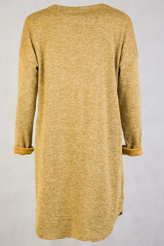 Brązowa tunika z przedłużanym tyłem