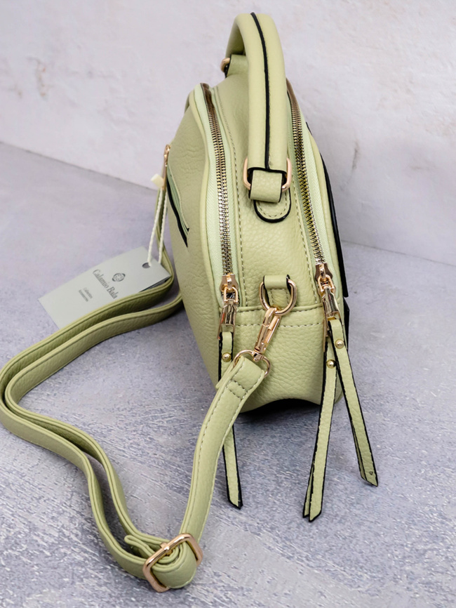 TOREBKA KUFEREK Z OZDOBNYM SZYCIEM- ZIELONA