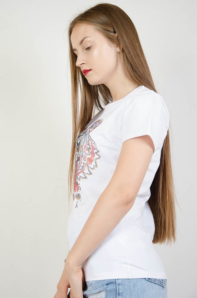 Biały T-shirt  z tygrysem 