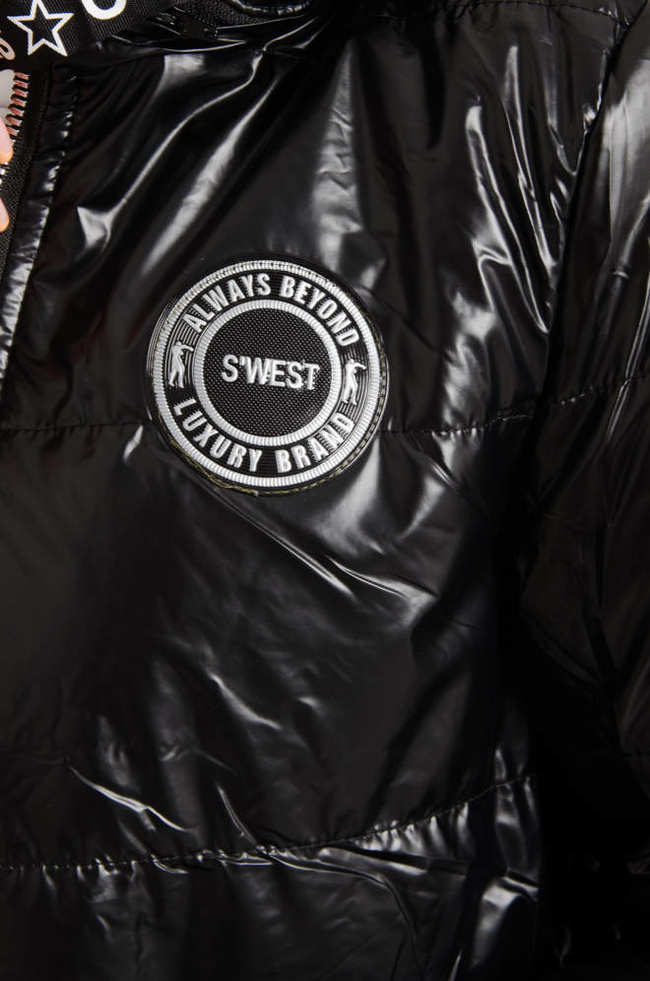 KURTKA PRZEJŚCIOWA ASYMETRYCZNA- CZARNA