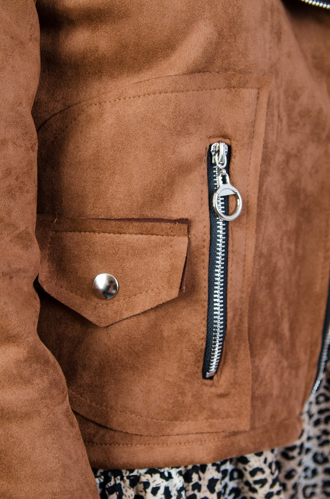 Zamszowa ramoneska M-XXL