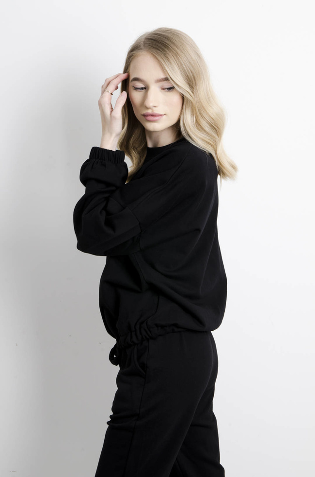 KOMPLET DRESOWY BAWEŁNIANY W KOLORZE CZARNYM