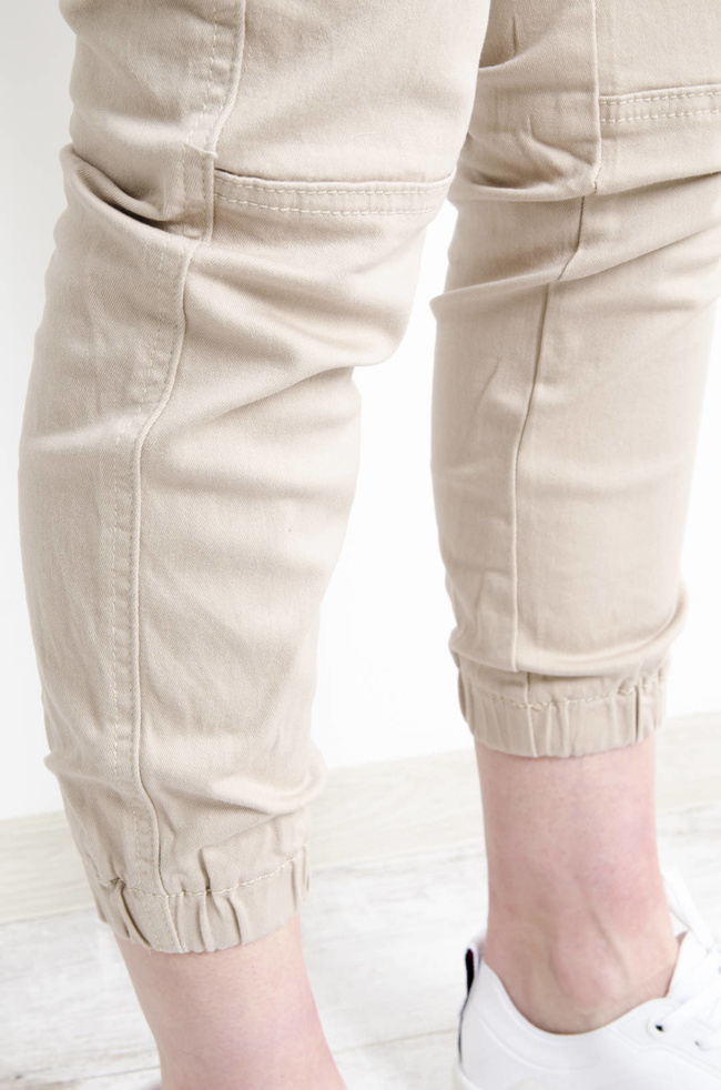 SPODNIE BEŻOWE CARGO