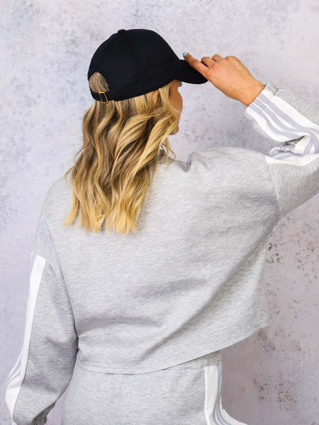 KOMPLET DRESOWY BLUZA+ SPODNIE Z LAMPASAMI- SZARY