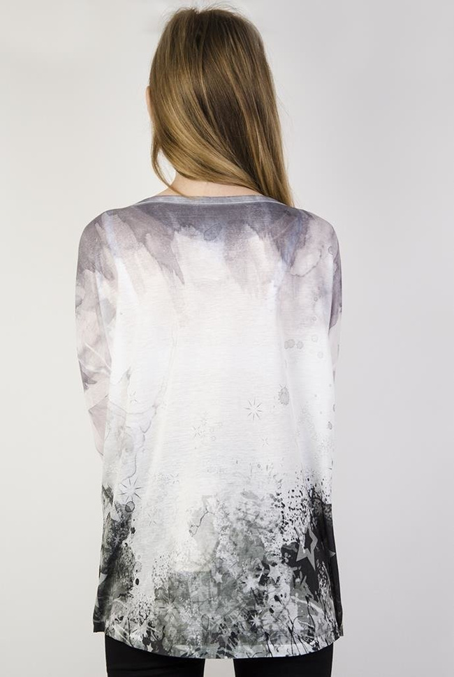 Biała bluzka z gwiazdą