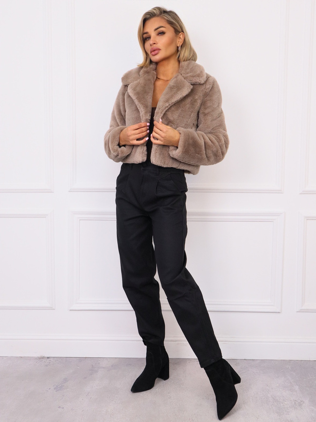 KRÓTKA FUTRZANA KURTKA- FANGO