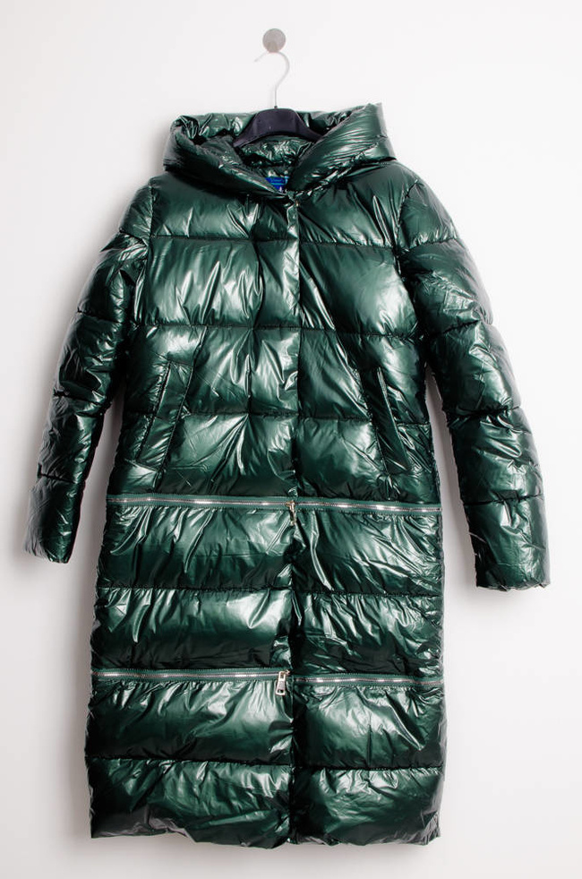 ZIELONA KURTKA WINYLOWA 3W1