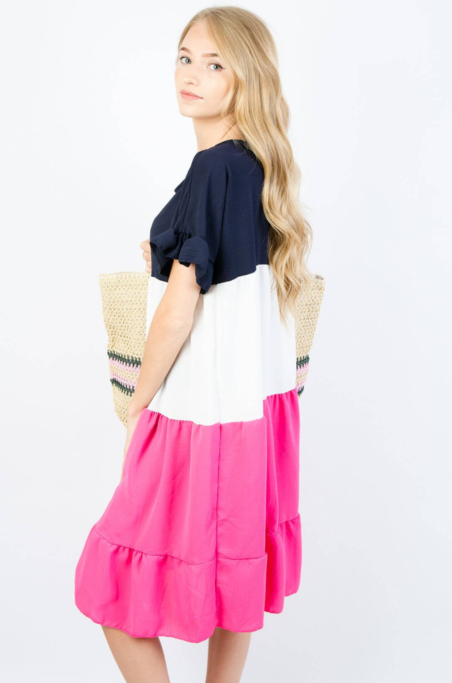 KOLOROWA SUKIENKA W PASKI