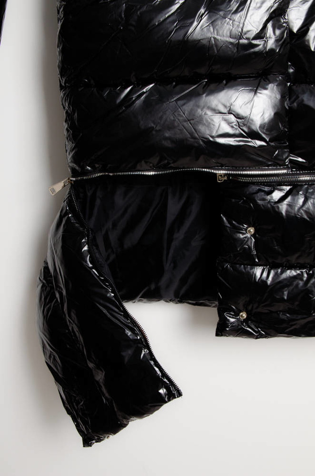 CZARNA KURTKA WINYLOWA 3W1