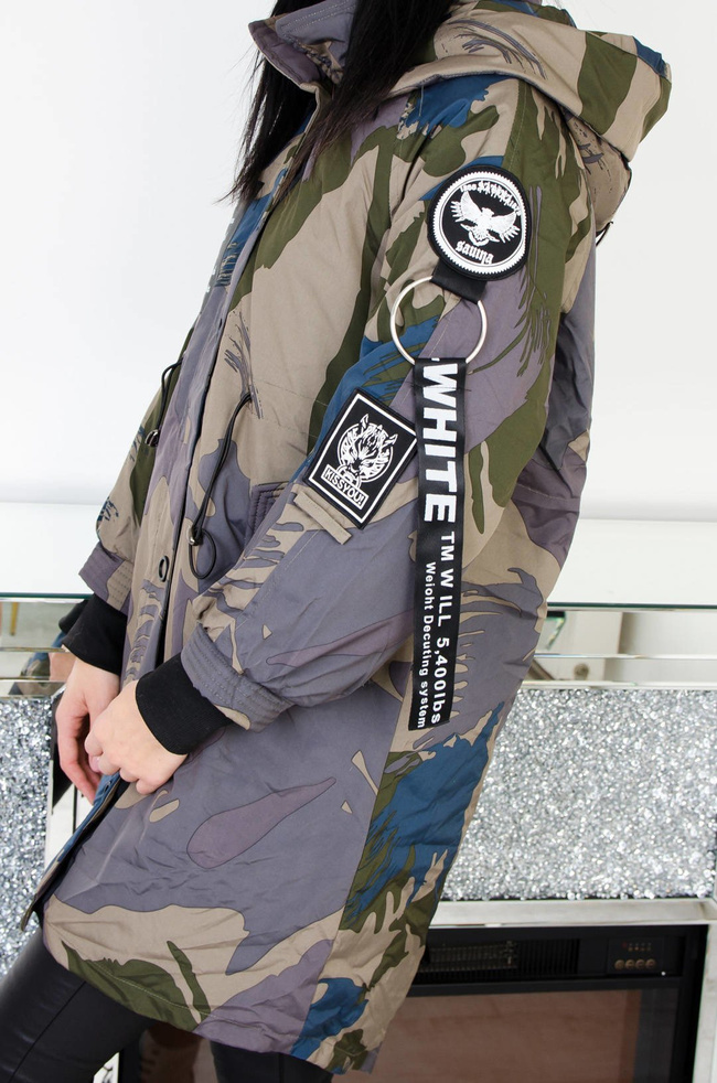 KURTKA PARKA ZIELONA MORO