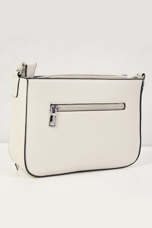 Beżowa torebka z kolorowym przodem