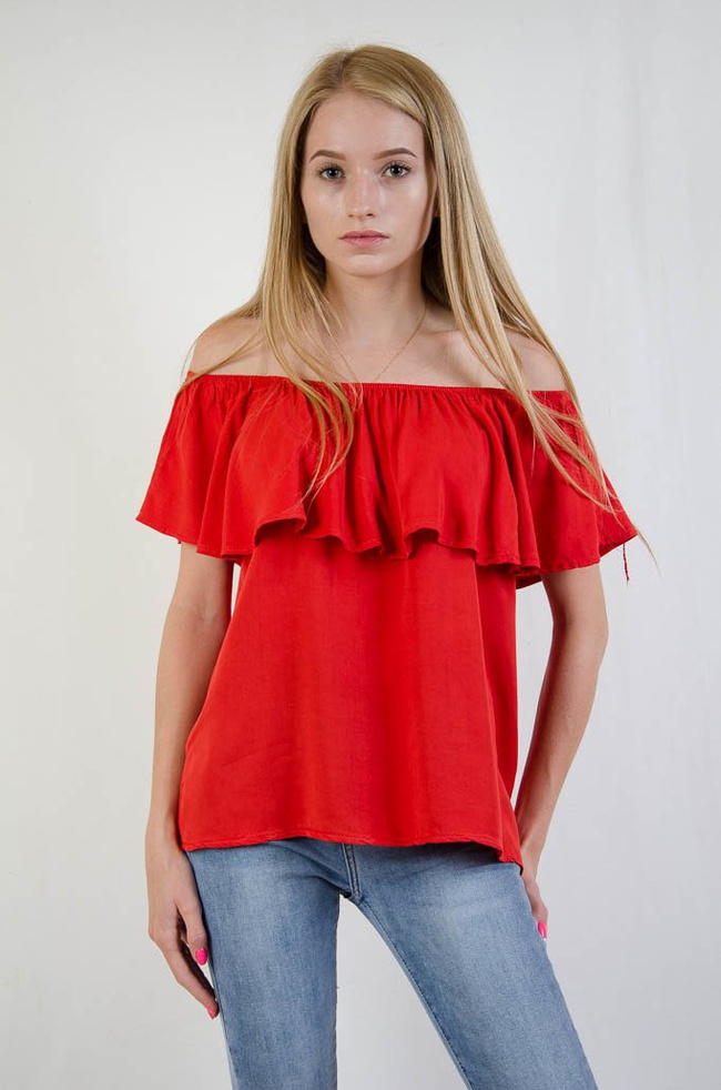 Czerwona bluzka hiszpanka