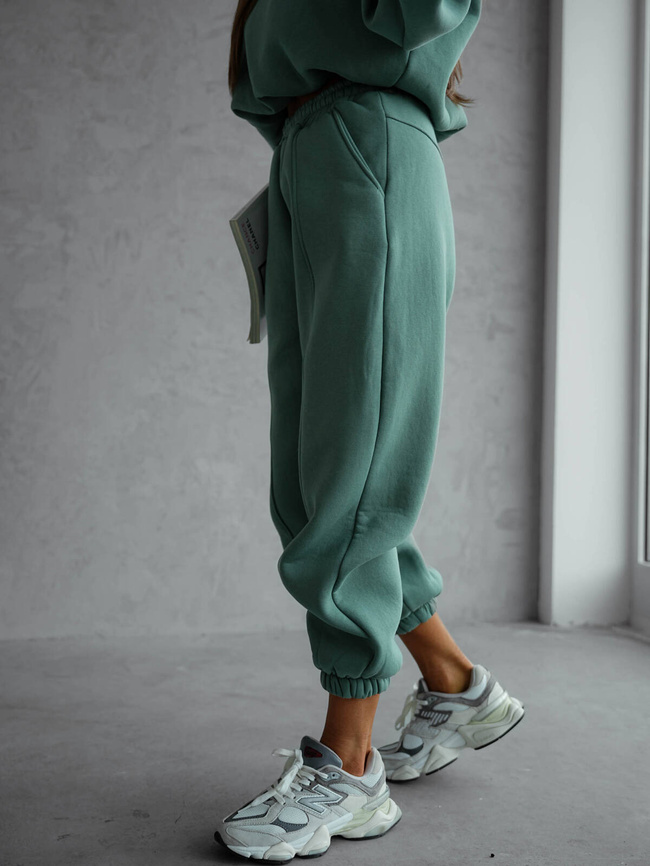 KOMPLET DRESOWY BLUZA+ SPODNIE- ZIELONY