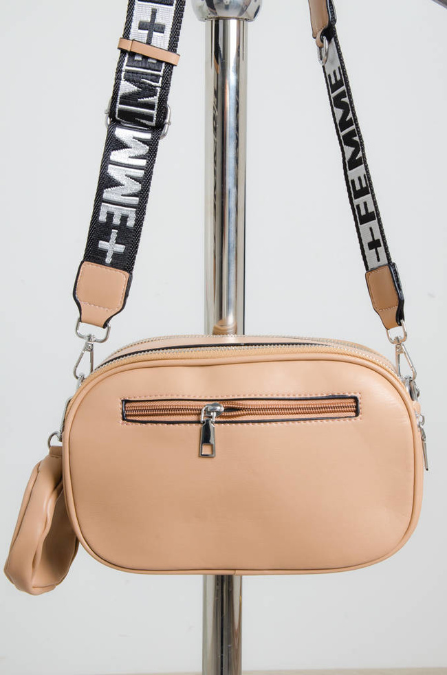 TOREBKA PIKOWANA KUFEREK- BEŻOWA