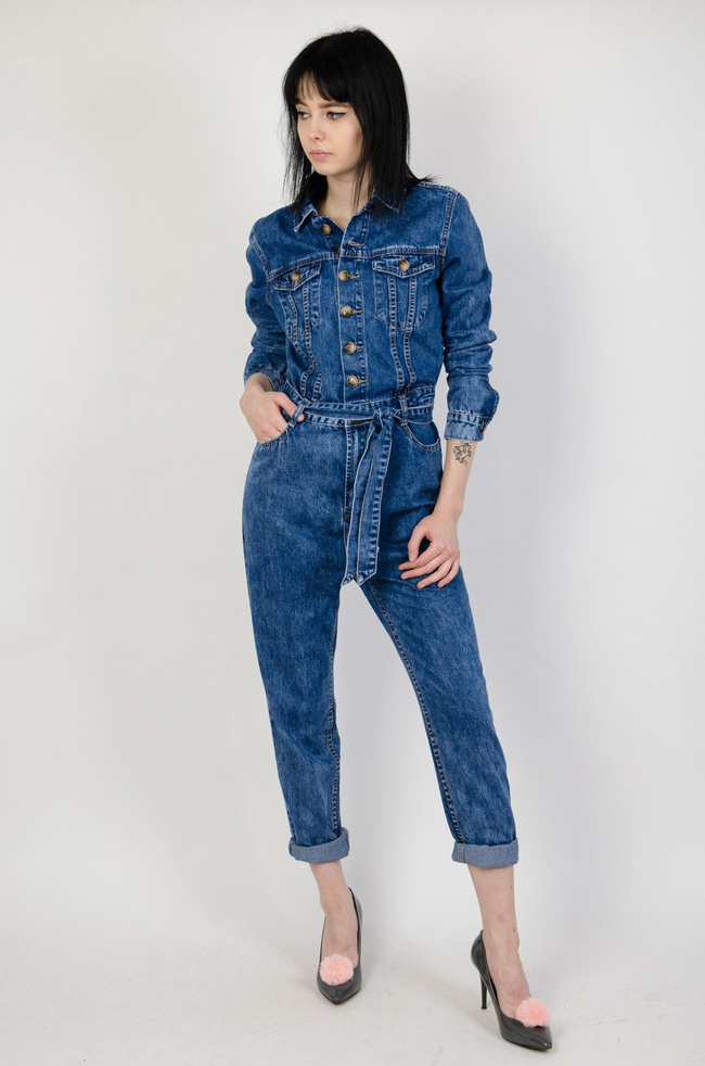 Kombinezon ciemny jeans