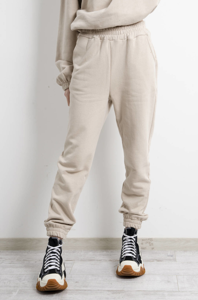 KOMPLET DRESOWY BAWEŁNIANY W KOLORZE BEŻOWYM