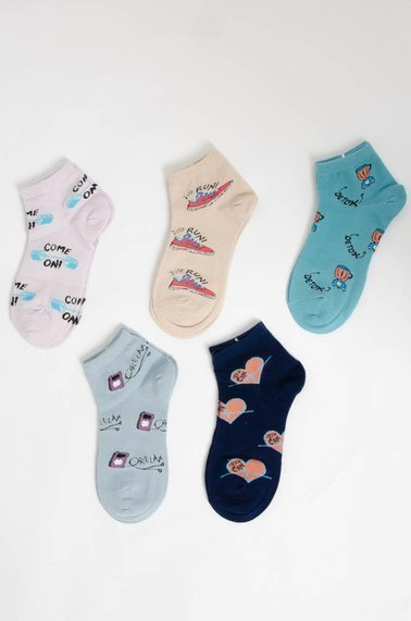 5-PACK WZORZYSTYCH SKARPETEK-AKA07