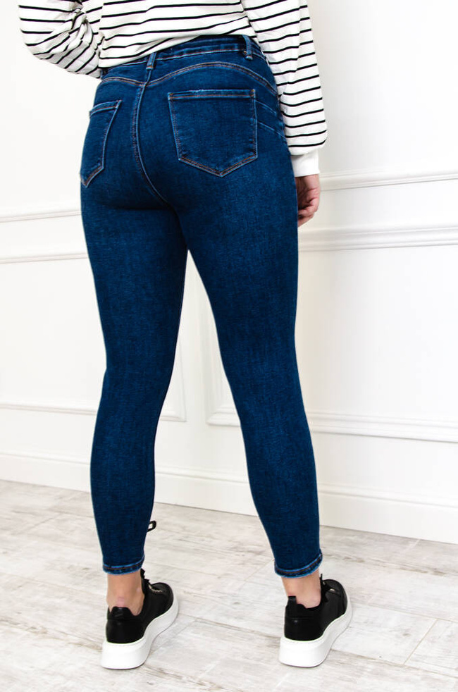 CIEMNE SPODNIE JEANSOWE- PLUS SIZE