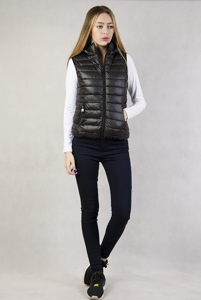 Kamizelka pikowana czarna