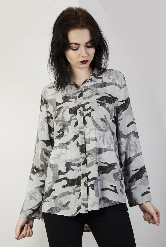 Koszula moro o szarym odcieniu