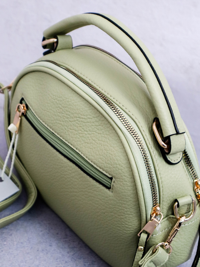 TOREBKA KUFEREK Z OZDOBNYM SZYCIEM- ZIELONA