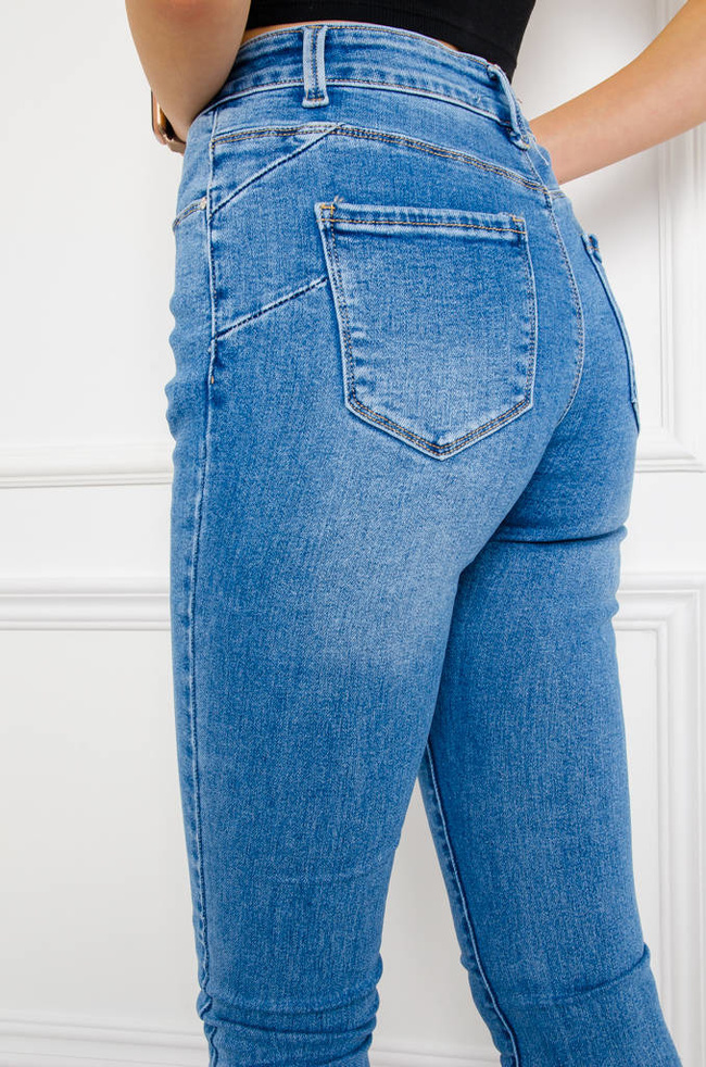 SPODNIE JEANSOWE SKINNY PRZYLEGAJĄCE PUSH UP