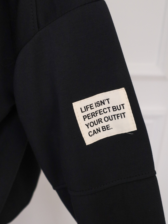 KOMPLET DRESOWY MASEŁKO BLUZA + SPODNIE- CZARNY