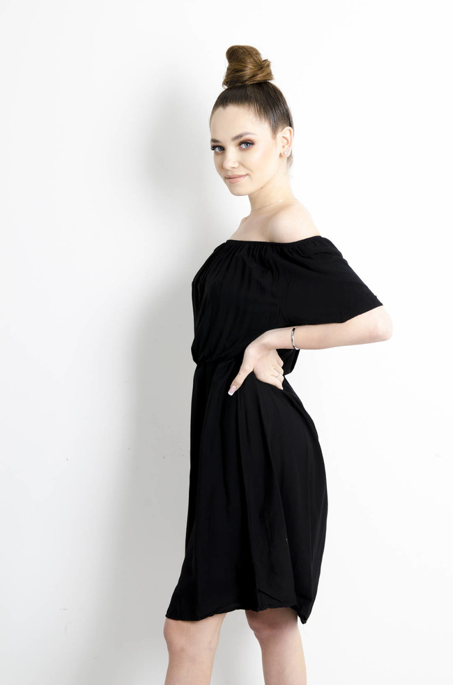 SUKIENKA HISZPANKA MIDI - CZARNA