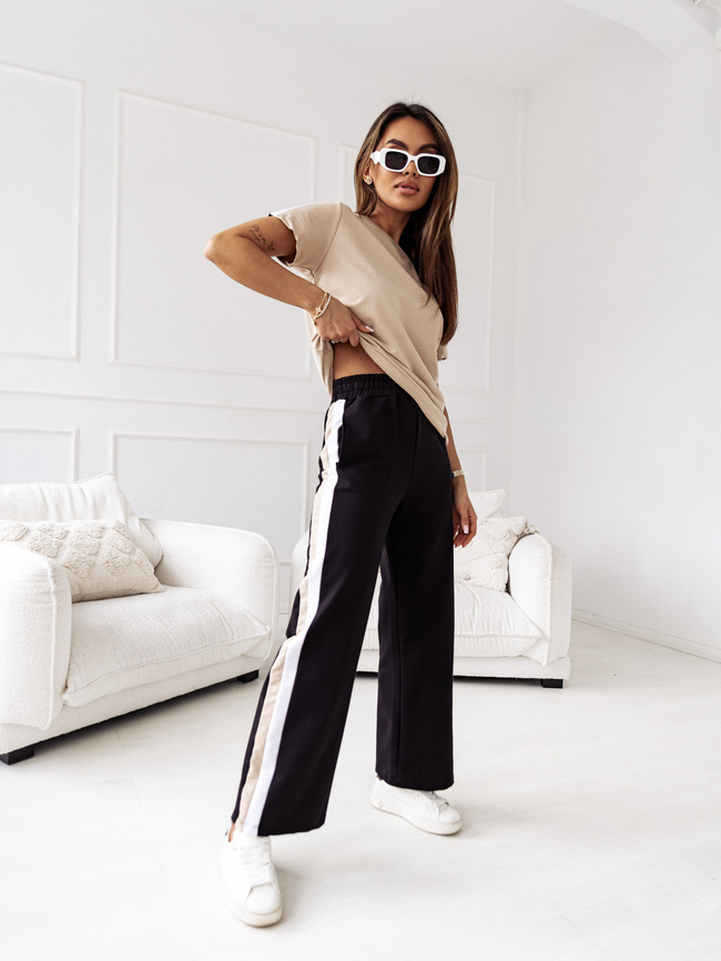 KOMPLET DRESOWY Z LAMPASAMI- BEŻOWY