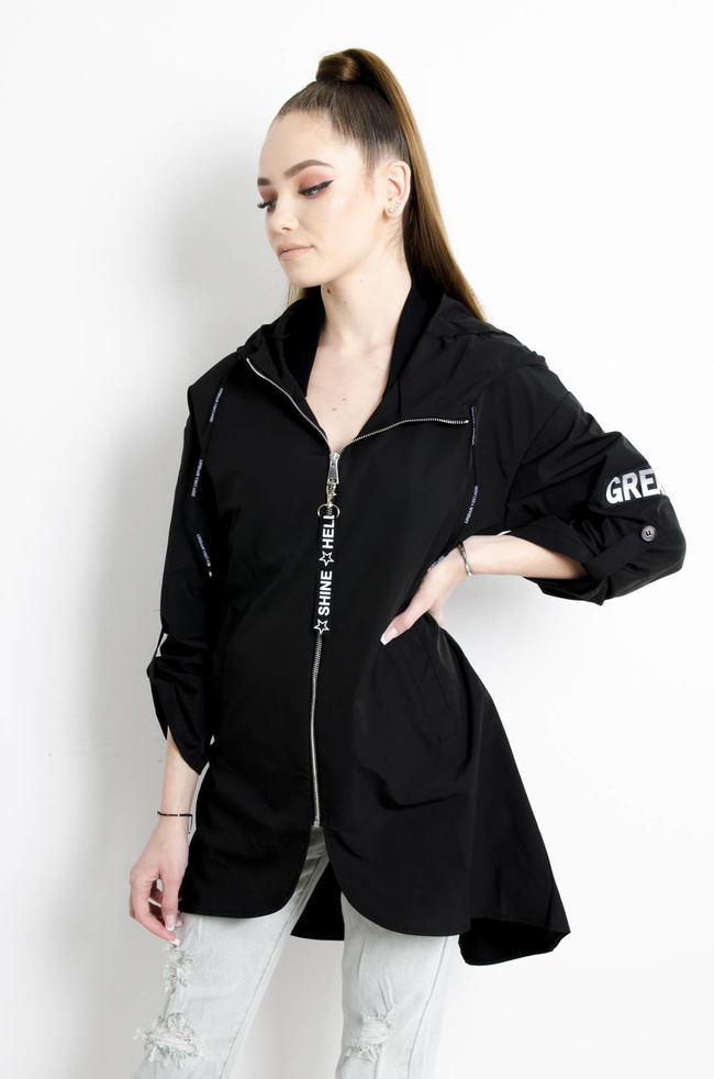 KURTKA PRZEJŚCIOWA CZARNA 