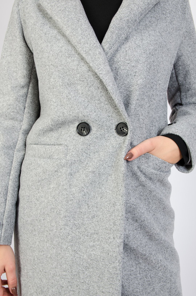 JASNO-SZARY PŁASZCZ