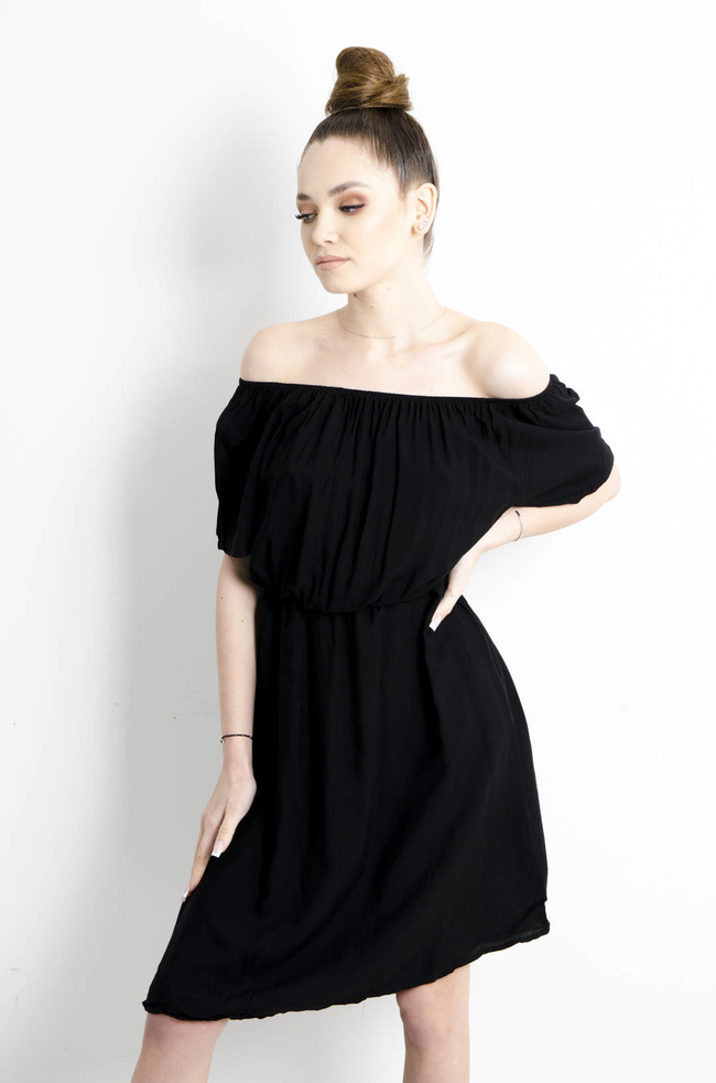 SUKIENKA HISZPANKA MIDI - CZARNA