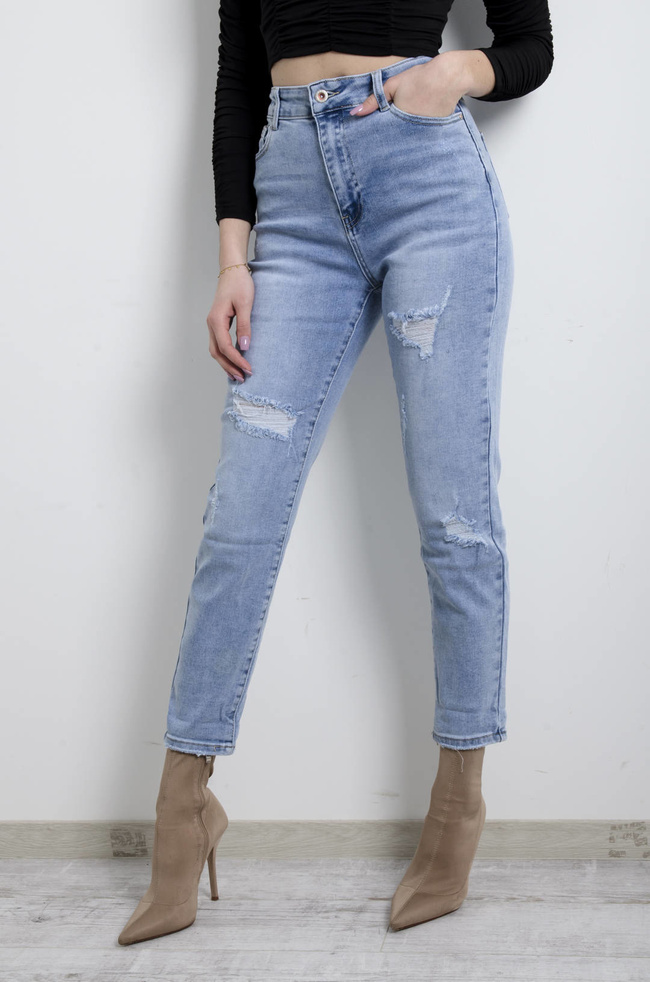 SPODNIE JEANSOWE STRETCH MOM JEANS