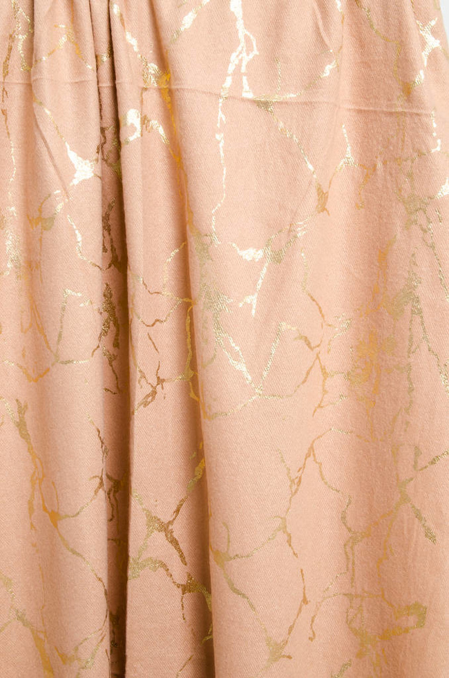 SZAL W MARMUROWY WZÓR- BRĄZOWY