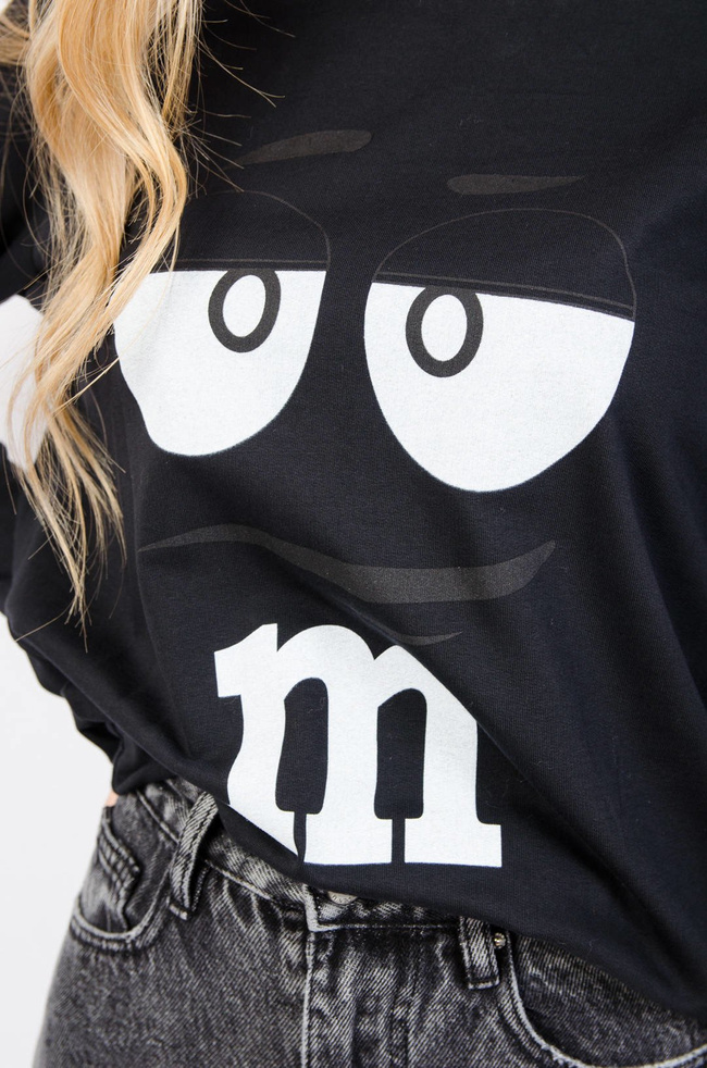 CZARNA BLUZA Z APLIKACJĄ