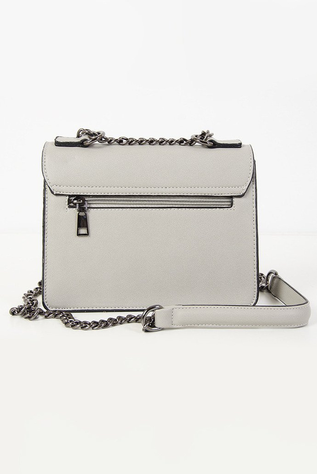 Szara torebka z podkową