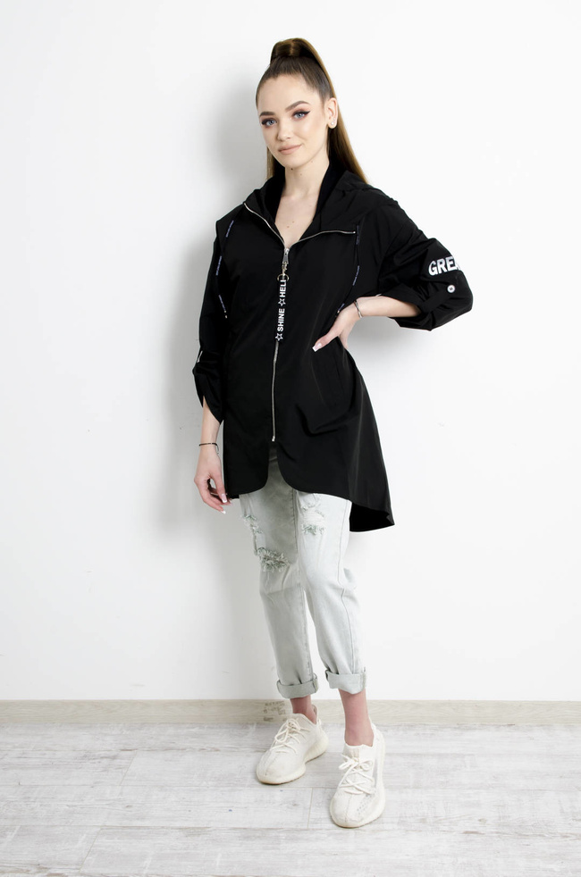 KURTKA PRZEJŚCIOWA CZARNA 