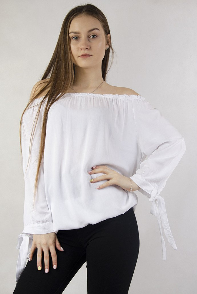 Bluzka hiszpanka biała