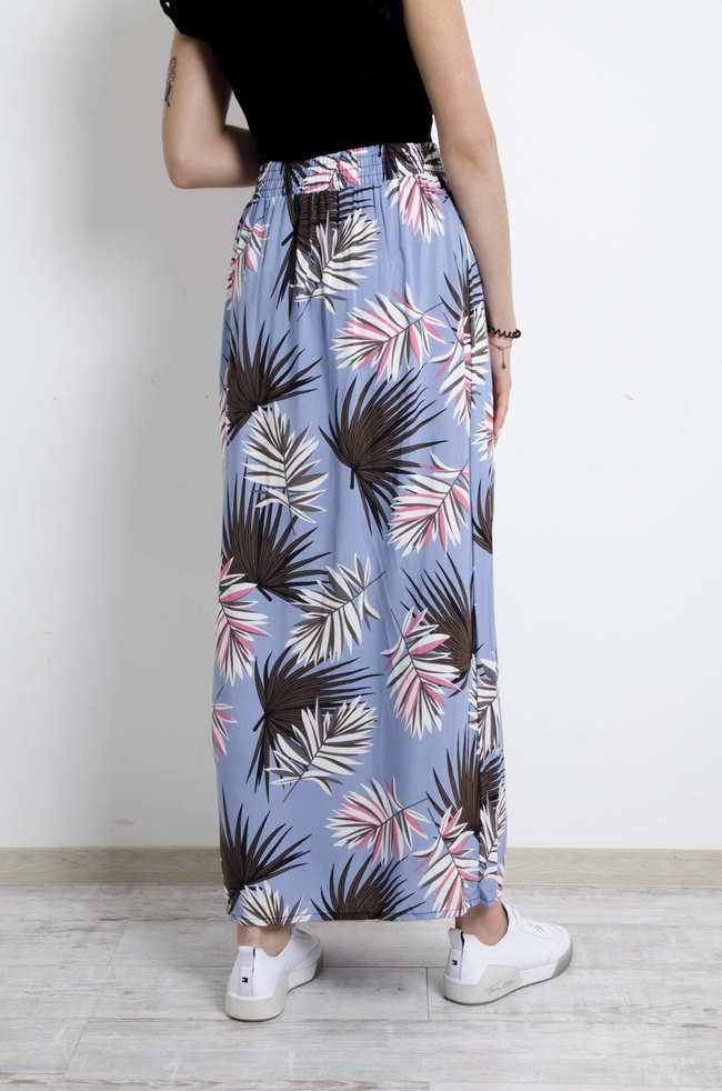 SPÓDNICA WZORZYSTA MAXI- NIEBIESKA