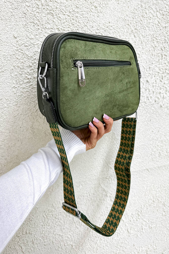 TOREBKA KUFEREK WELUROWA- ZIELONA