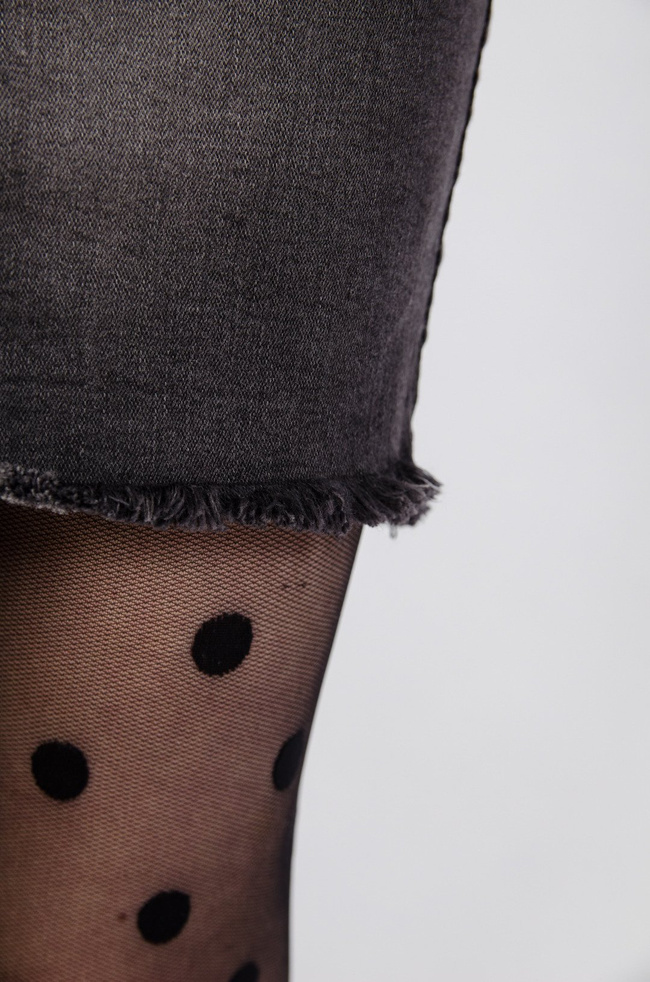 Ciemnoszara spódnica jeansowa